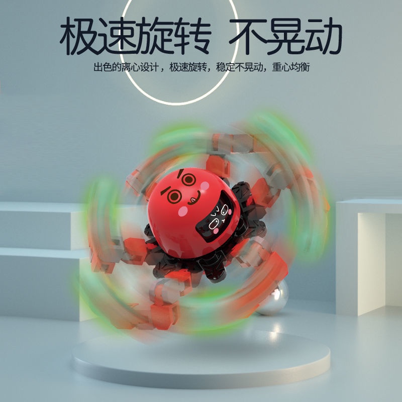 Con quay phát sáng spinner robot， con quay spinner phát sáng，Spinner con quay đồ chơi spinner giúp giảm stress