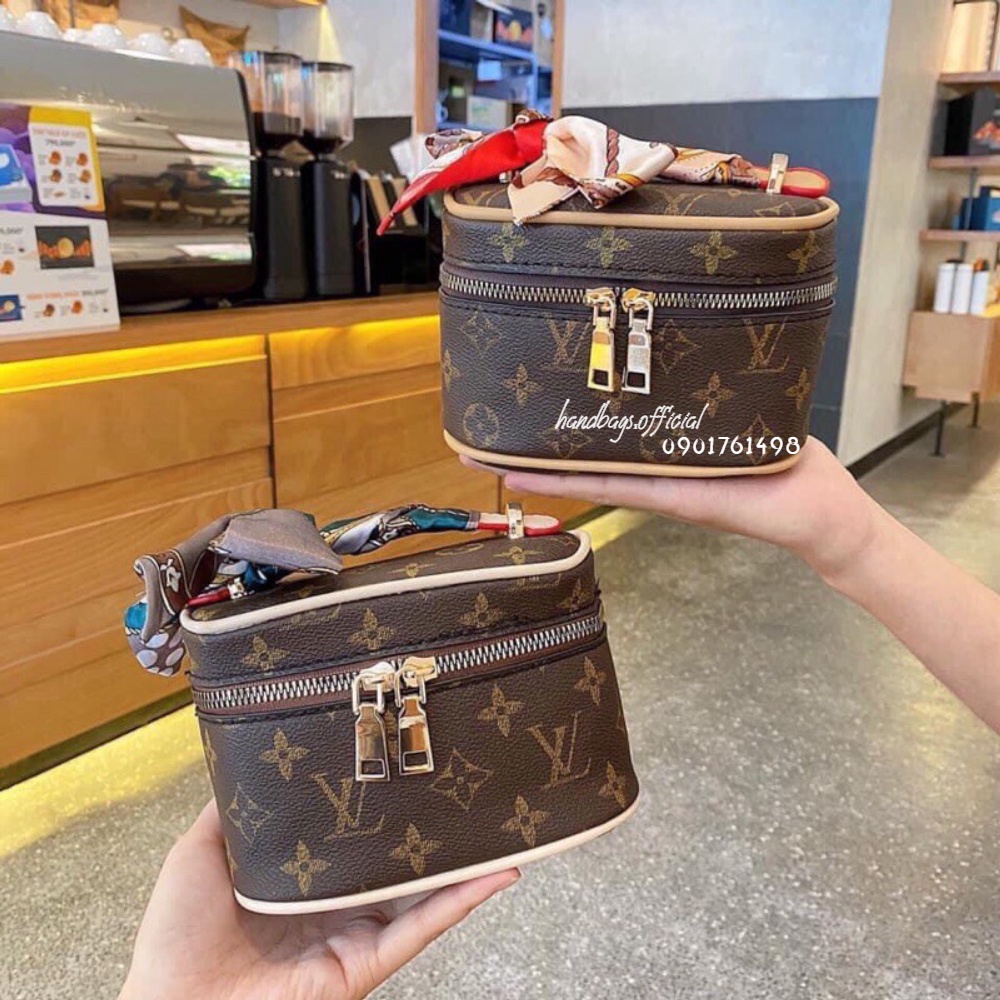 Túi xách nữ❣️FREESHIP❣️Túi trống hộp cơm đeo chéo kèm khăn