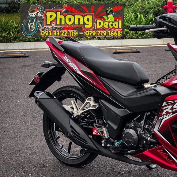 Tem Rời Honda Winner Rs V1 Dán Xe Đỏ