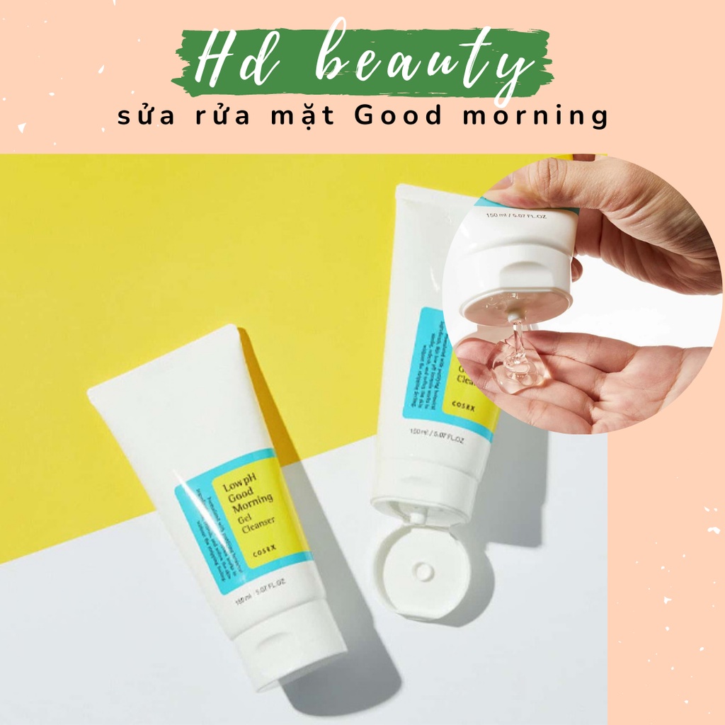 Sữa rửa mặt dạng gel sữa rửa mặt good morning của Hàn dùng cho mọi loại da - Hd beauty store