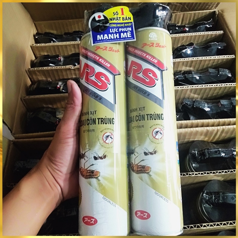 Bình xịt các loại CÔN TRÙNG  ARS JET GOLD S 600ml, Công nghệ Nhật Bản - Sản xuất tại Việt Nam