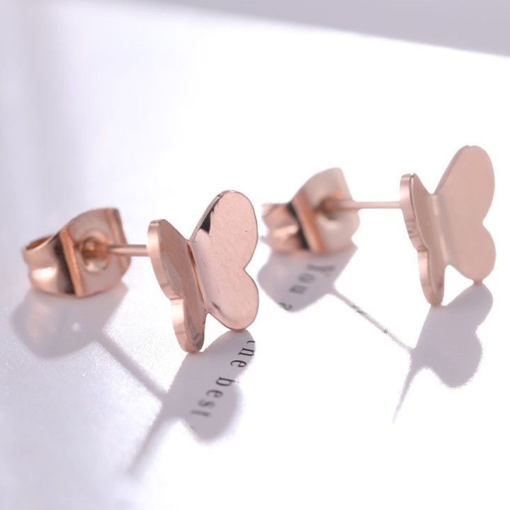 Bông Tai Bướm Xinh Titan Ko Đen Cao Cấp TT 2108 - TT 2108