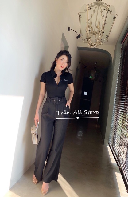Áo thun ôm cổ trụ siêu đẹp