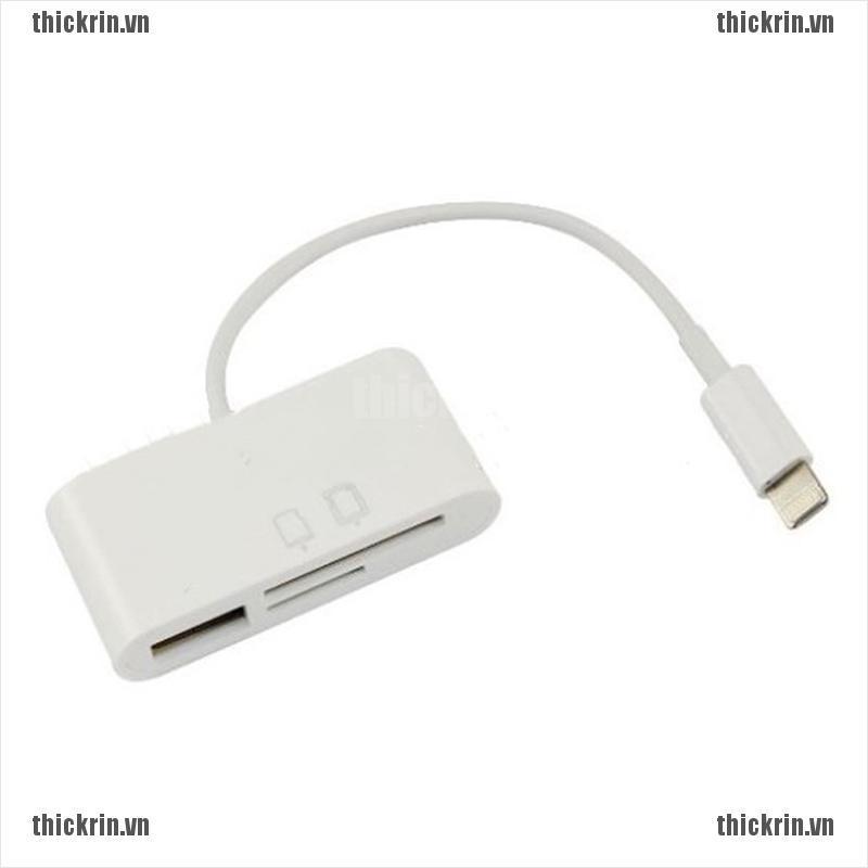 <Hot~new>Lightning to SD Card Camera Reader Connector Micro USB Adapter for iPhone iPad