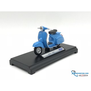 Xe Mô Hình Vespa 1970 150CC 1:18 Welly ( Xanh Dương )