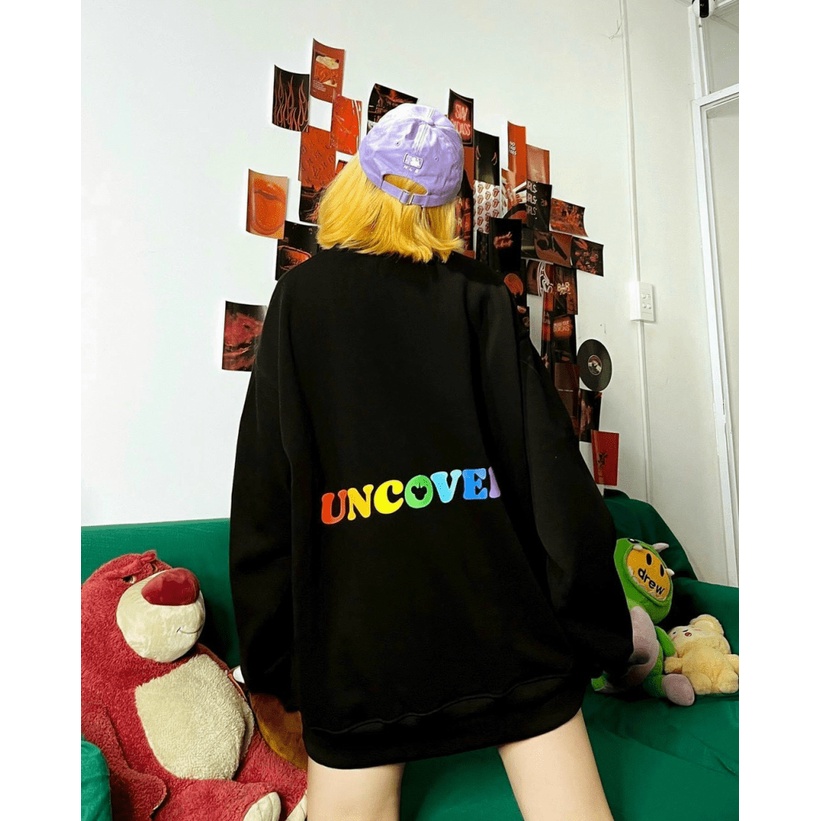 Áo Hooodie Sweater Unisex Form Rộng in Chữ Họa Tiết Dễ Thương TP192