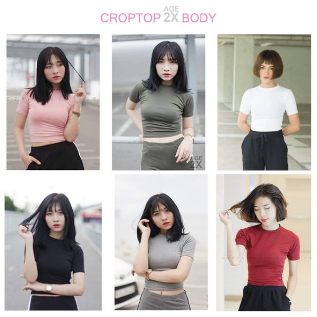 Áo croptop body tay lỡ AGE2X
