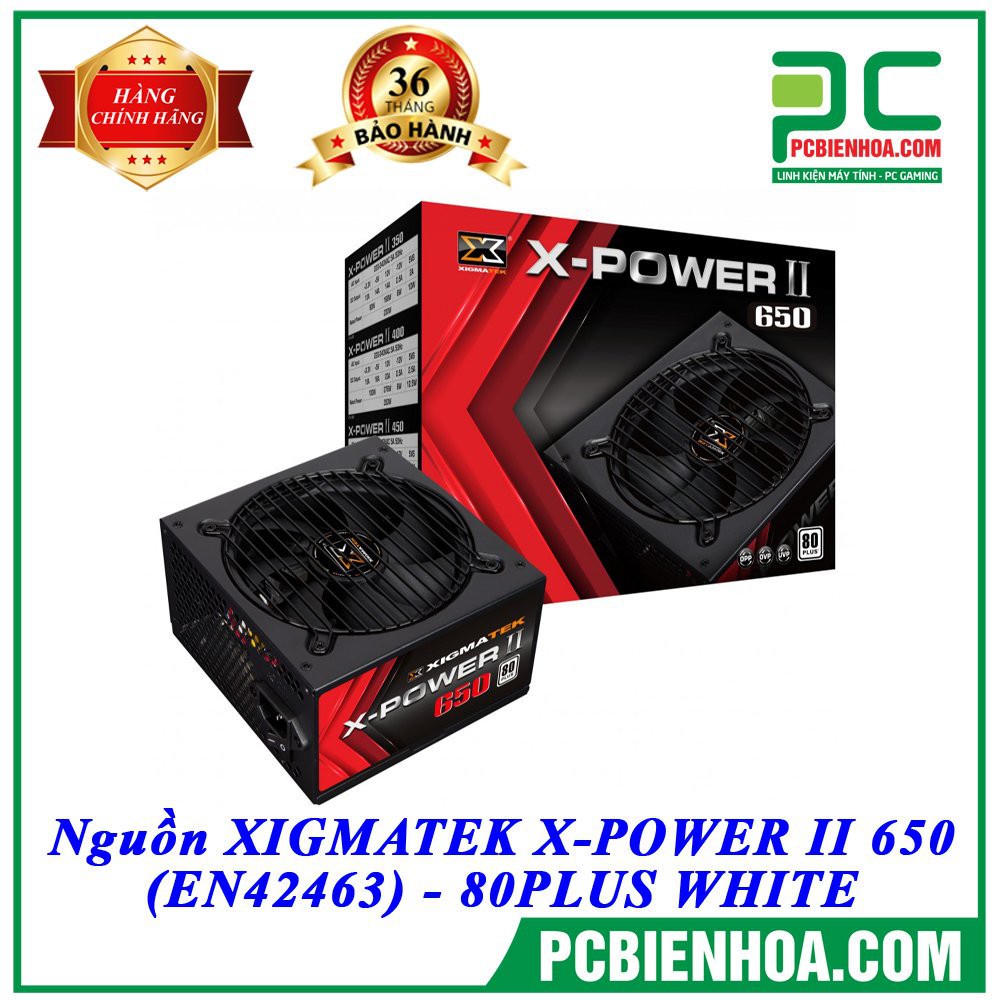 Nguồn máy tính XIGMATEK X-POWER II 650 (EN42463)-80PLUS WHITESản phẩm lý tưởng cho