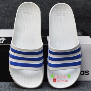 - dép đúc duramo slides - trắng s/xanh dương