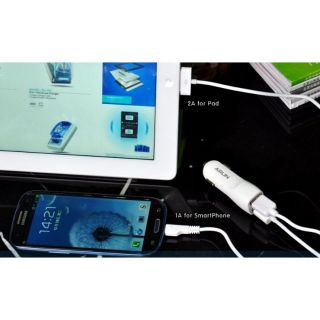 Cốc sạc xe hơi Arun 2 cổng