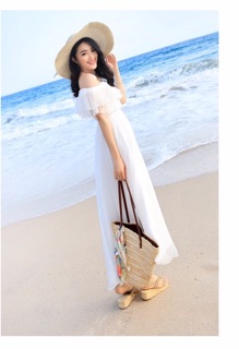 Đầm maxi đi biển mặc được nhiểu kiểu MS 6.28