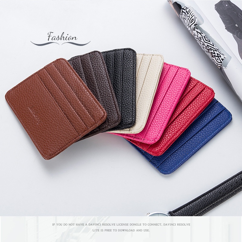 Ví Da PU Ngắn Thời Trang Đơn Giản Dành Cho Nữ