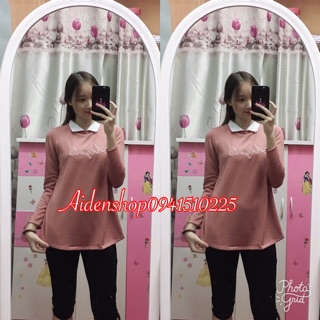 Áo bầu thu đông công sở