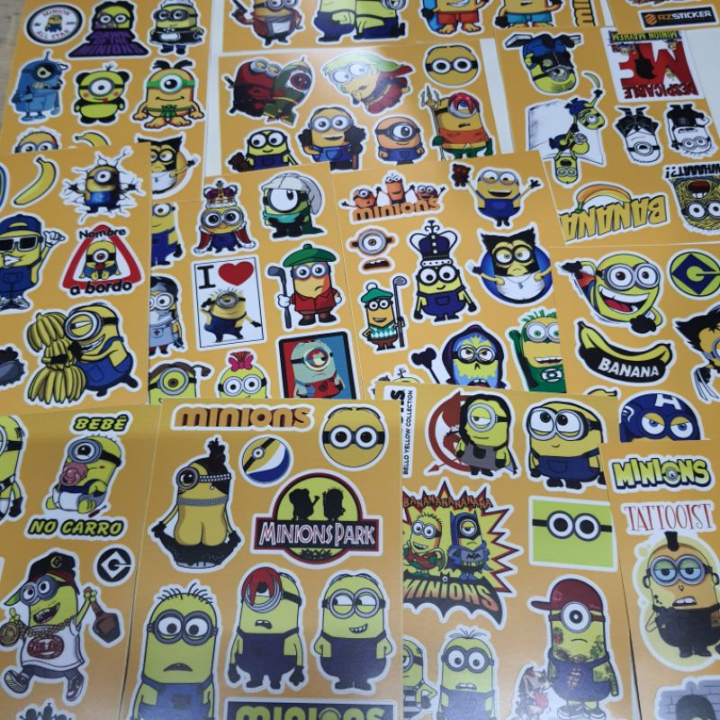 Hình dán sticker decor trang trí mũ bảo hiểm,vali,laptop,xe gắn máy