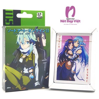 Bộ Bài Tây Sword Art Online 52-54 Lá Dễ Thương
