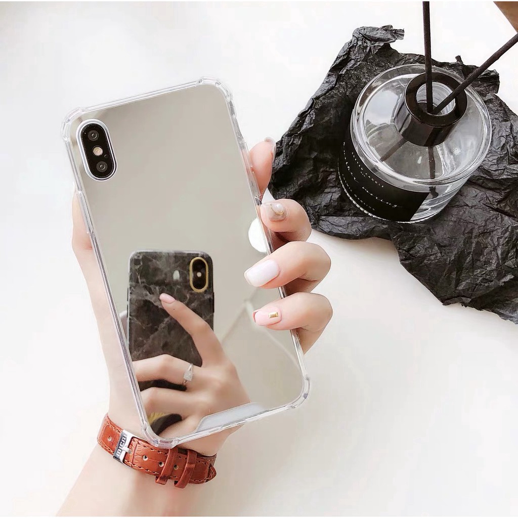 Ốp Điện Thoại Mặt Gương Chống Sốc Chống Trầy Dành Cho iphone 6 7 8 6P 7P 8P X/XS XR 11 11Pro