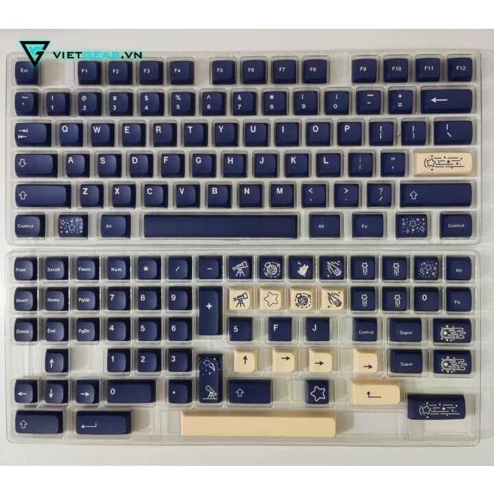Bộ nút nhựa XDA Stargazing Thick PBT dyesub 139 nút