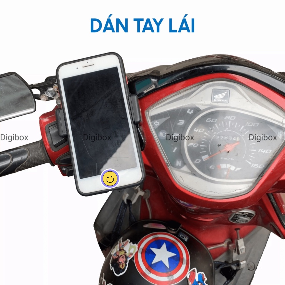 Giá đỡ điện thoại đi xe máy dán lên đồng hồ điện thoại gắn tay lái băng keo 3M Huy Khánh Store