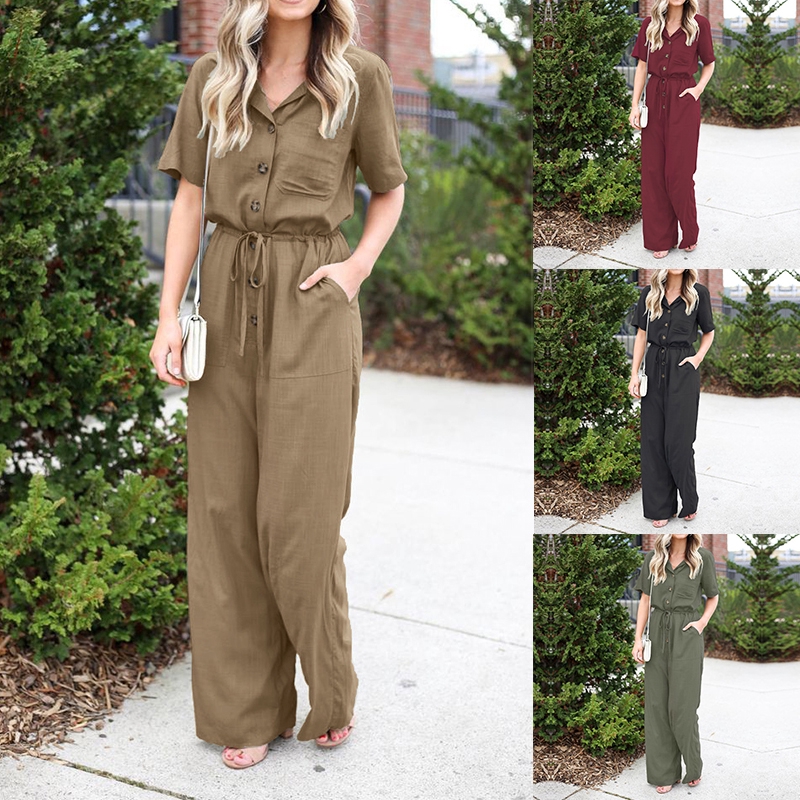 ZANZEA Jumpsuit trẻ trung năng động cho nữ