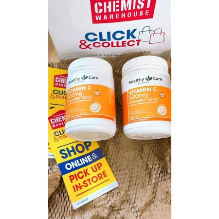 Healthy Care Vitamin C 500mg 500 viên Úc - viên uống bổ sung vitamin C