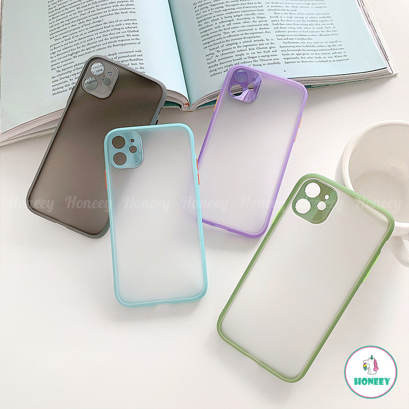 Candy Color Metal Camera Protection Transparent Soft TPU Case for IPhone 11 Pro Max X Xs Max XR 8 7 Plus SE 2020 | BigBuy360 - bigbuy360.vn