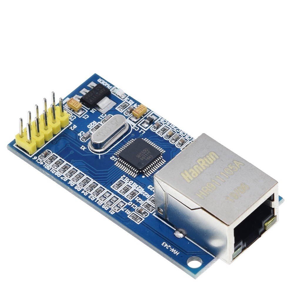 Chip mới usr-es1-w5500 SPI to LAN và Ethernet Converter TCP với vi điều khiển IP-51 stm32