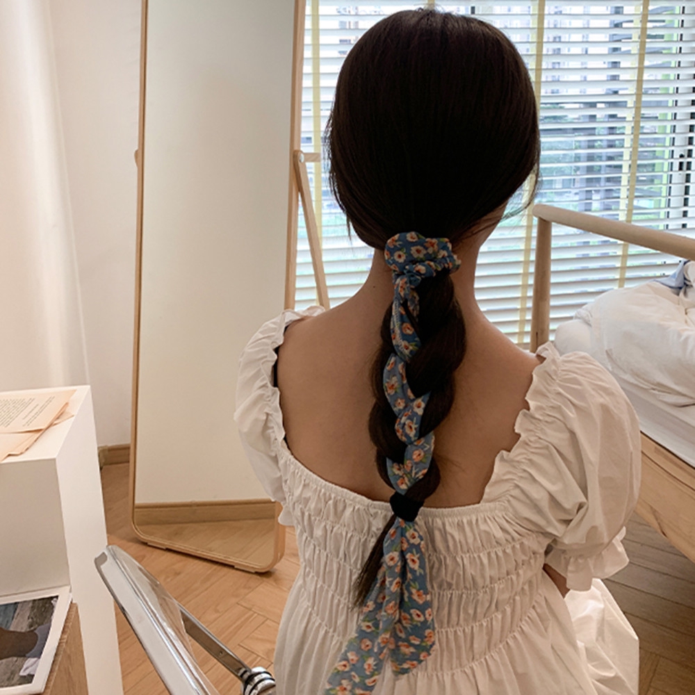 Băng Đô Vải Họa Tiết Hoa Xinh Xắn Cho Nữ