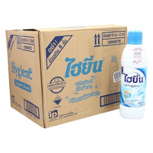 [ Mã KHOH10 giảm 10% đơn 150k ]Nước Tẩy Quần Áo Trắng Hygiene Bleach 600ml Thái Lan - Tẩy mốc, tẩy trắng