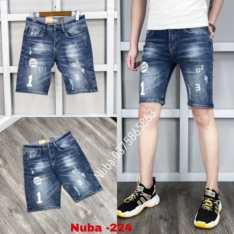  Quần short jean nam mẫu mới đẹp giá rẻ,quần bò tự chụp,nuca 216 tcs