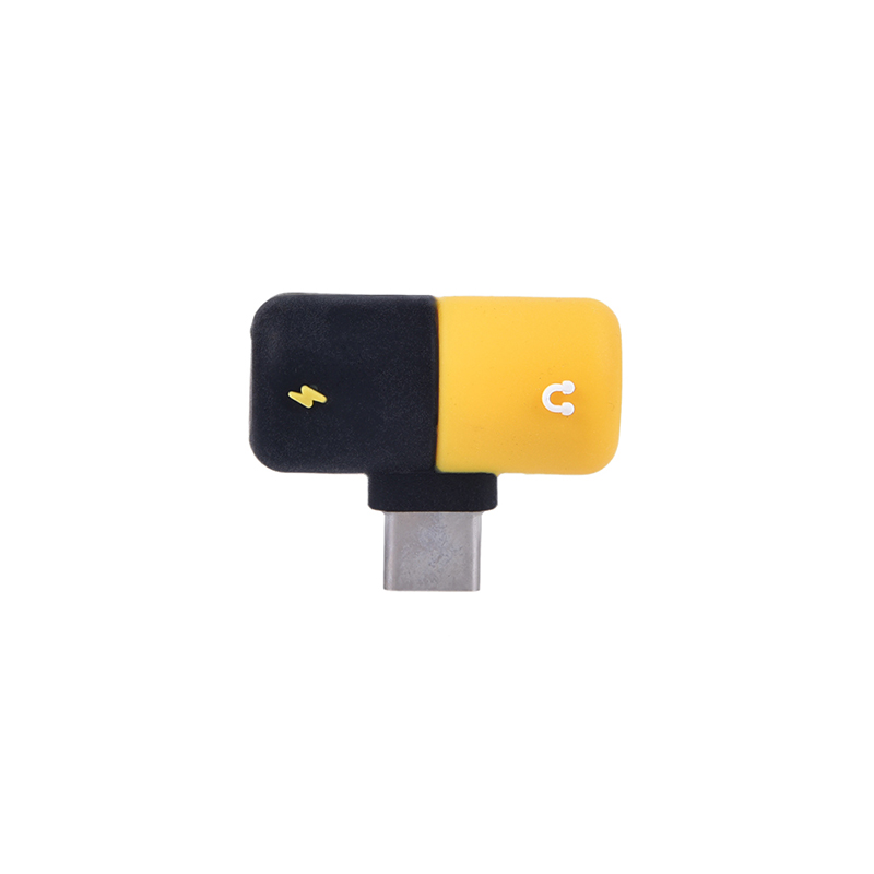 Chitengyesuper Mini Jack Extension Earphone TypeC to 3.5mm Adapter Converter USB C 2 In 1 CGS