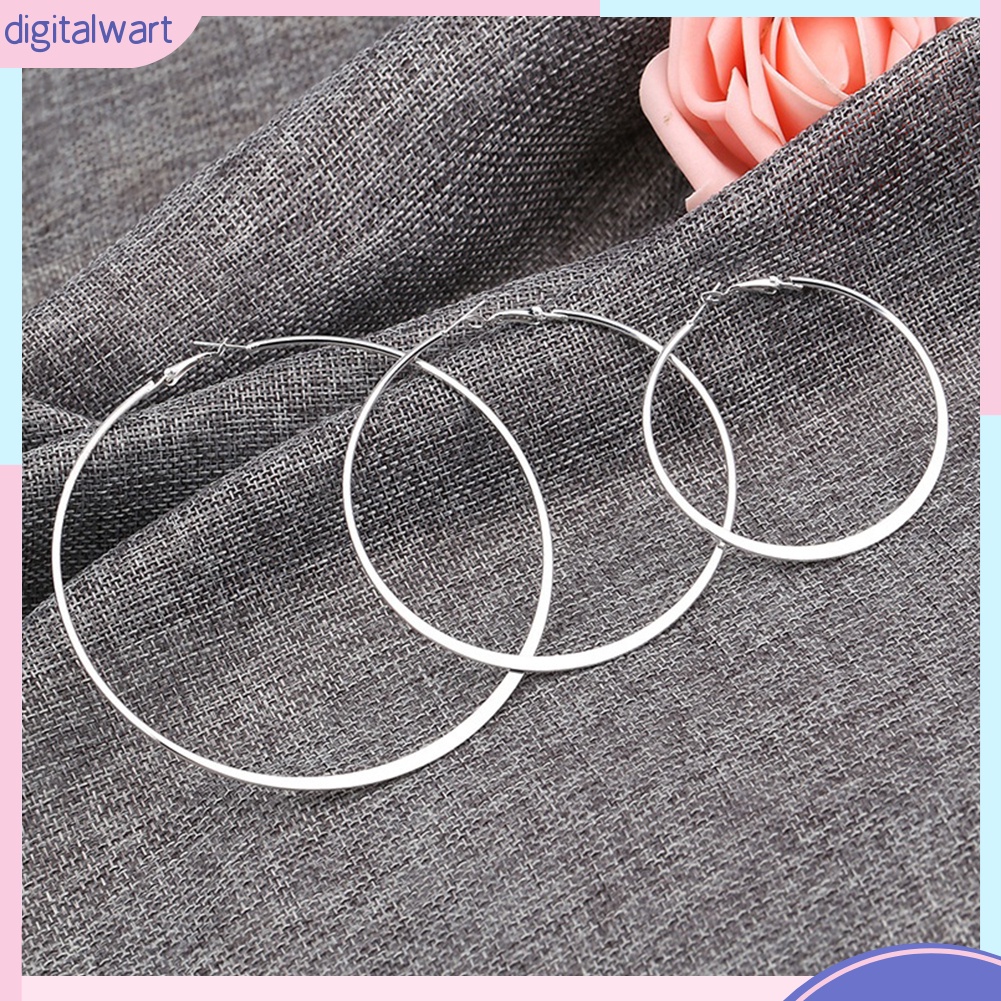 Set 3 Cặp Hoa Tai Dạng Vòng Thời Trang Dành Cho Nữ