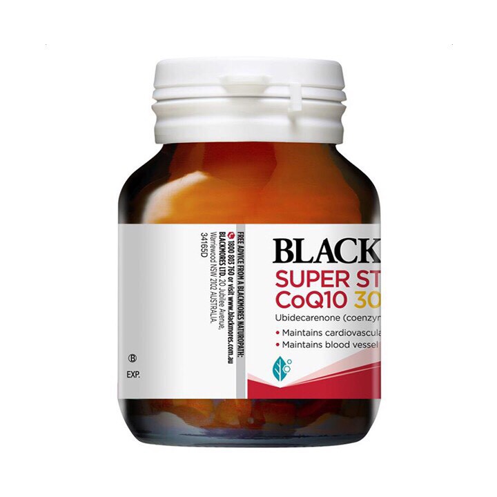 VIÊN UỐNG HỖ TRỢ SỨC KHỎE TIM MẠCH BLACKMORE COQ10 150mg & 300mg.