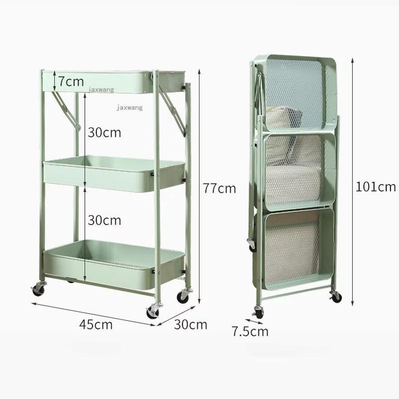 Giá KỆ SPA  để đồ đa năng 3 tầng gấp gọn di động có bánh xe khung sắt chắc chắn Sơn tĩnh điện