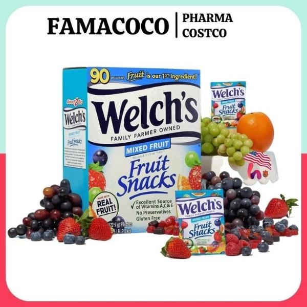 Kẹo Dẻo Trái Cây Welch's Kẹo Vitamin Kẹo mềm hoa quả vị ngọt tự nhiên Hàng nhập khẩu mỹ FAMACOCO