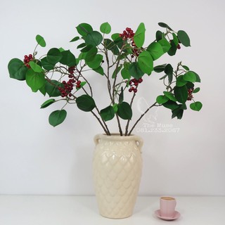 Cây Hạnh Phúc - Mô Phỏng Quả Phát Tài - Cành Quả Decor - Trang Trí Vintage