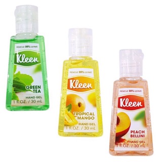 Gel rửa tay khô KLEEN 30ml Hương Đào, Xoài, Trà Xanh