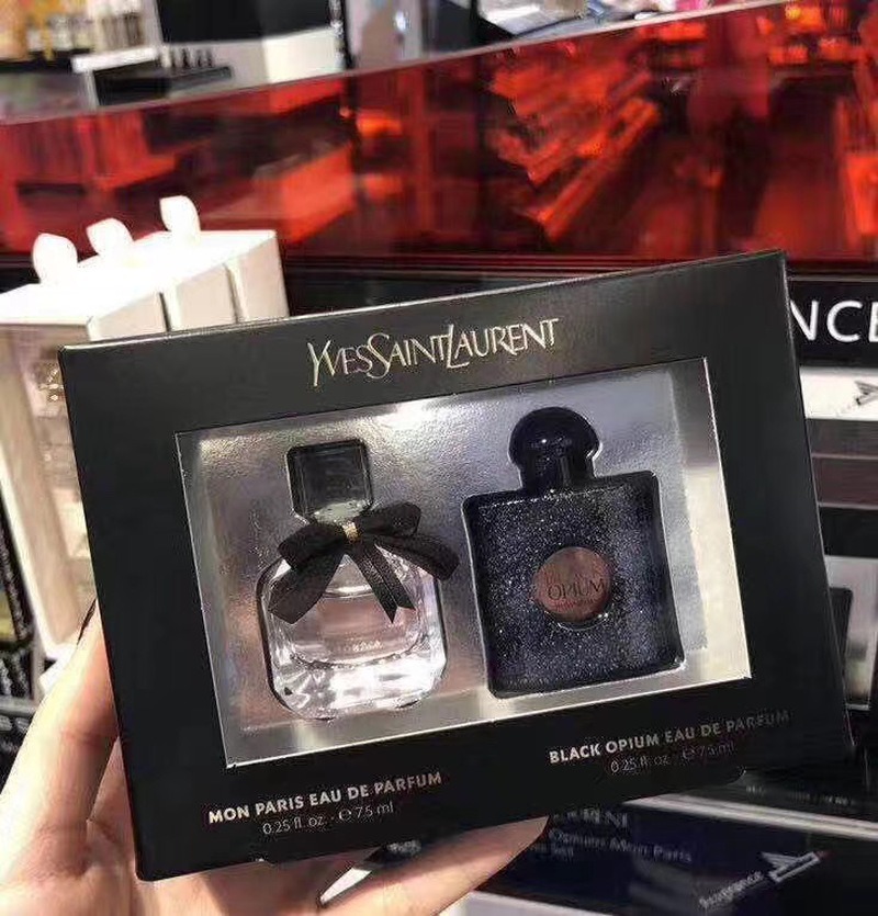 YSL Yves Saint Laurent [2in1] Limited Edition Perfume Set Black Opium + Reverse Paris Women's Perfume 7.5ml*2