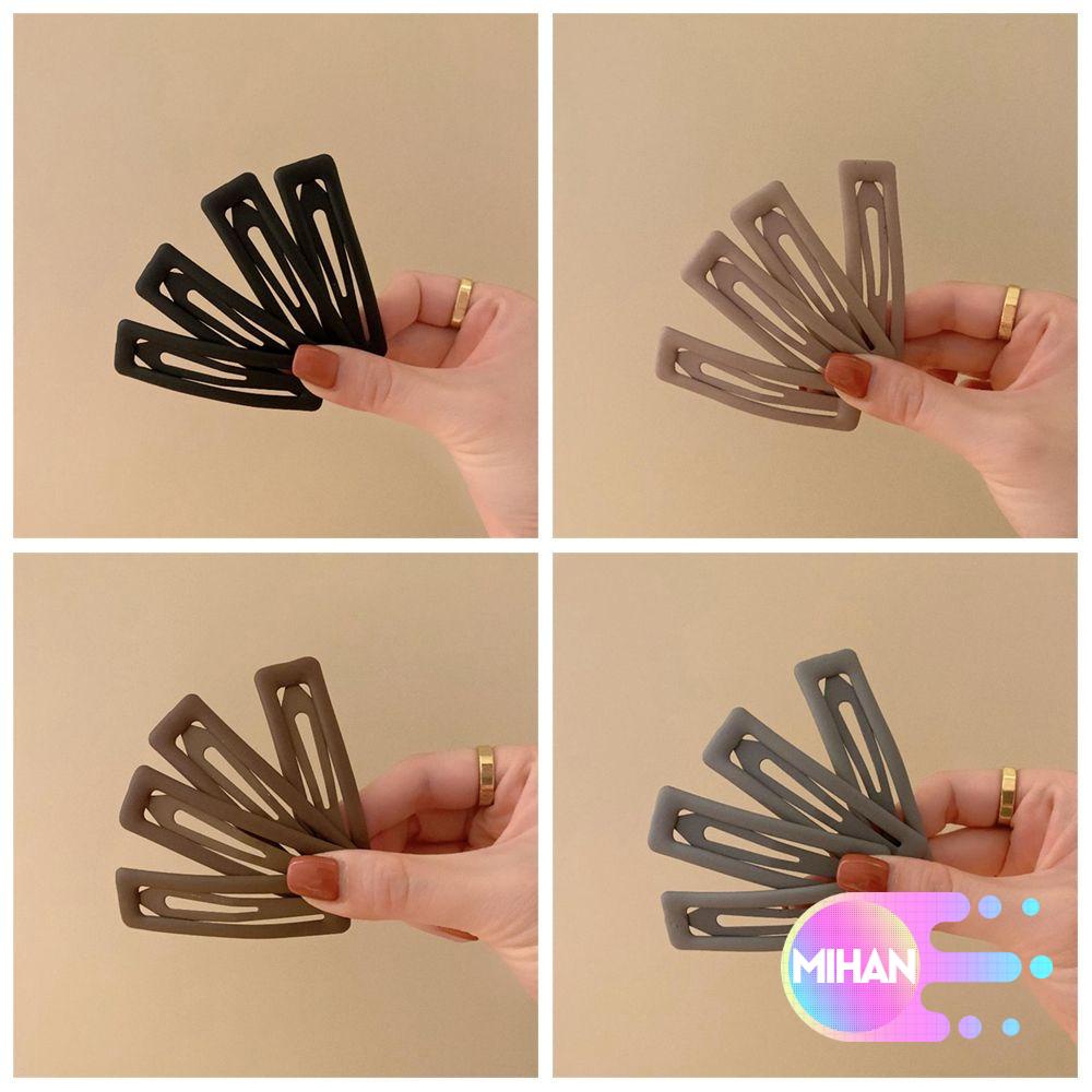 1 Kẹp Tóc Hình Chữ Nhật Màu Đen/Xám Thời Trang Cho Nữ