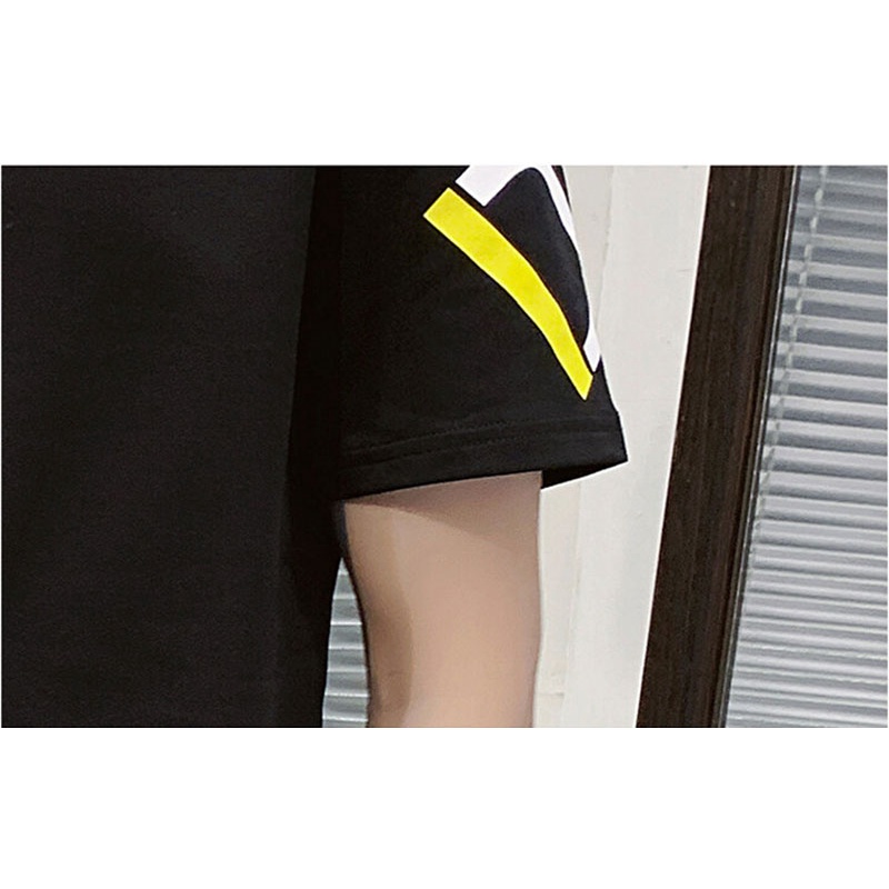 Áo Thun 100% Cotton Tay Ngắn Dáng Rộng Cổ Tròn In Hoạ Tiết Đơn Giản Trẻ Trung Cho Nam Giới