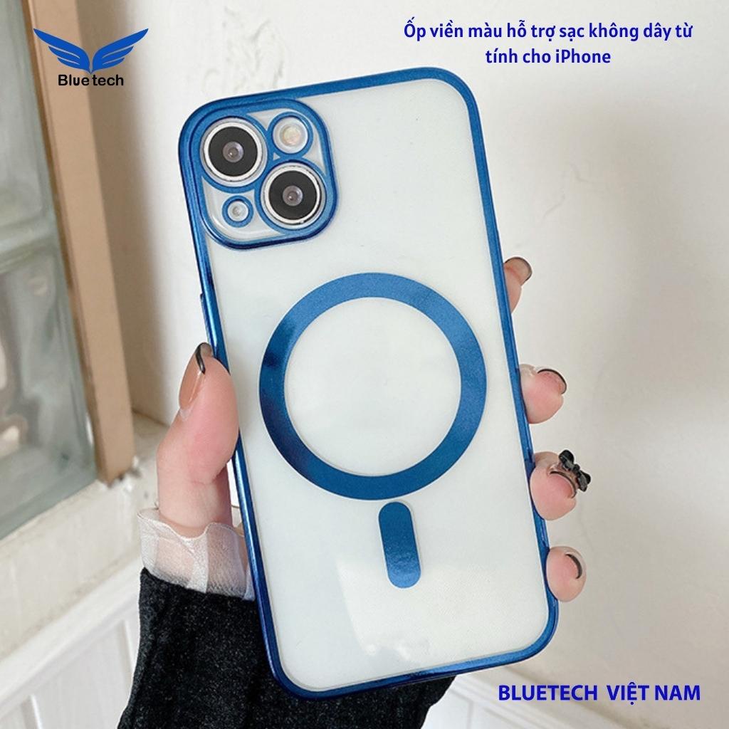 Ốp iphone - Ốp Lưng Bảo Vệ Chống Sốc Cao Cấp hỗ trợ sạc không dây cho iPhone 7plus -  13 ProMax - Bluetech