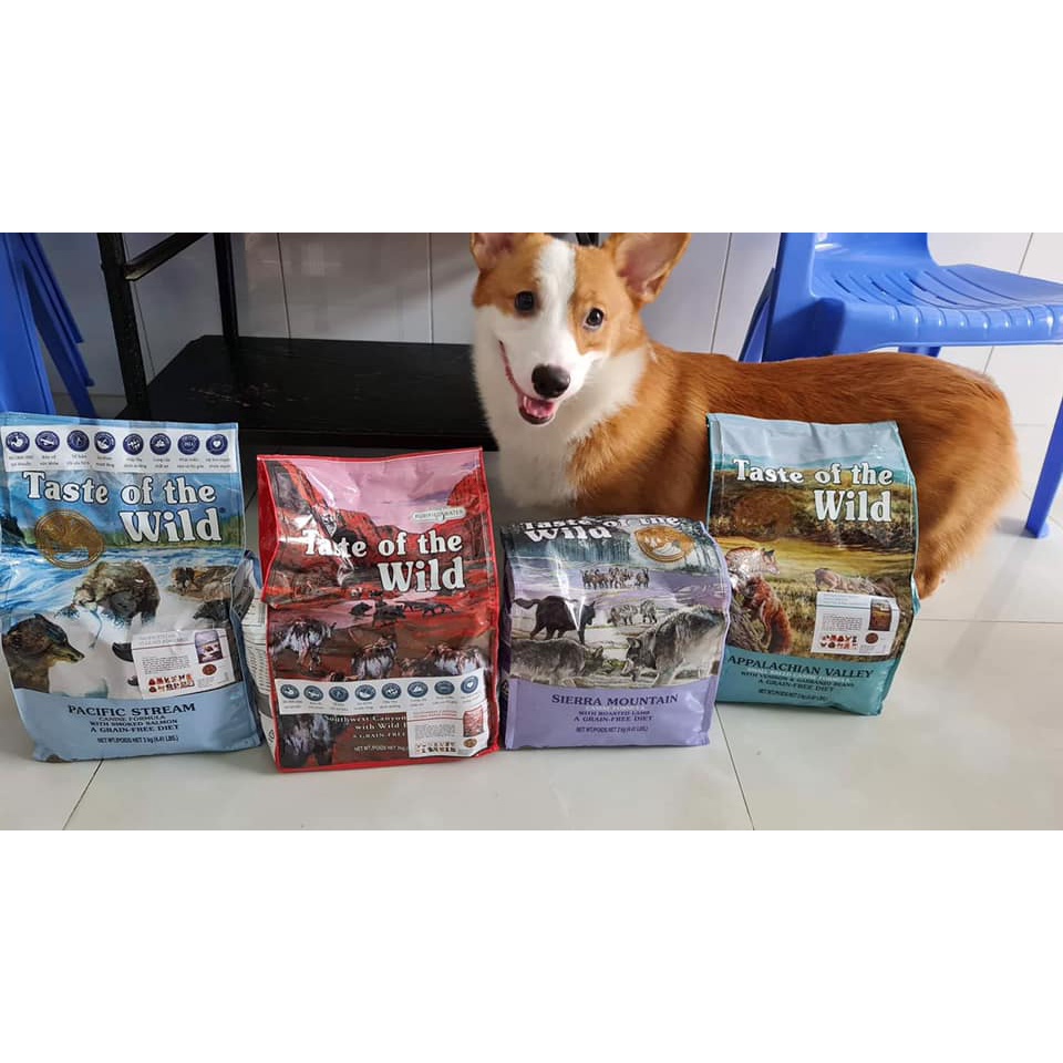 Thức Ăn Cho Chó Corgi, Taste Of The Wild Bao 2kg - Thức Ăn Cho Chó,  Vị Cá Hồi Xông Khói, Rau Củ Quả