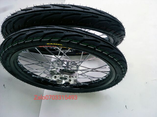 BÁNH CĂM EX 150 CĂM ĐÙM MẠ CRÔM NIỀN NHÔM BANZAI THÁI full VỎ CAMEI