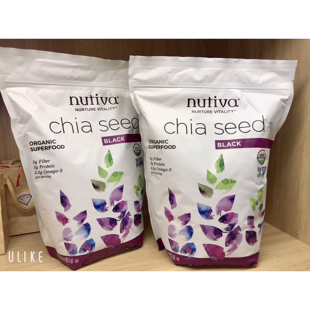 Hạt Chia Mỹ Nutiva túi 907gr chính hãng