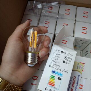 Bóng Led tròn giả sợi đốt cực đẹp