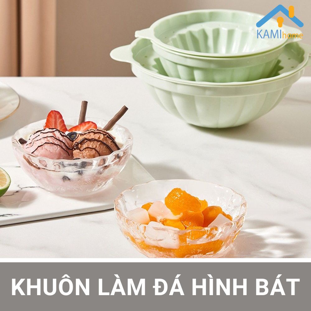 Khuôn làm đá hình bát tô đựng đồ ăn giữ lạnh cỡ 19cm mã 20109