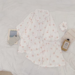 Bộ Ngủ Pijama hoạ tiết nhí , bộ ngủ lụa mango cao cấp( tặng kèm cột tóc cùng màu) | BigBuy360 - bigbuy360.vn