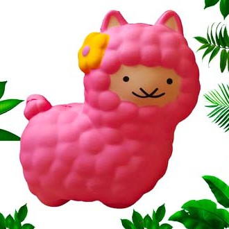 Đồ Chơi Squishy Hình Con Cừu Dễ Thương Màu Hồng