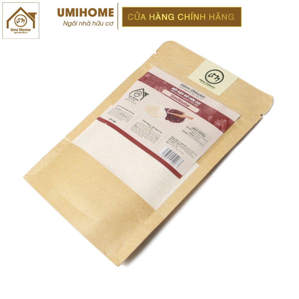 Bột Đậu Đỏ hữu cơ UMIHOME nguyên chất | Red bean powder 100% Organic 40G