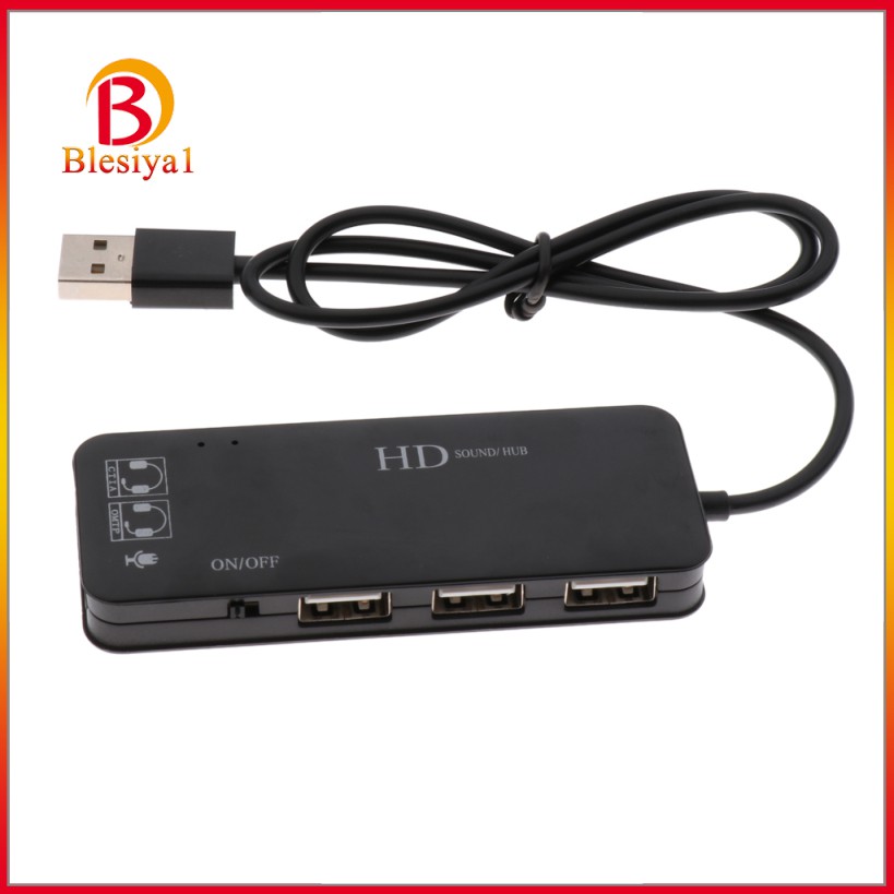 Card Âm Thanh 3 Cổng Usb2.0 7.1 Cho Máy Tính