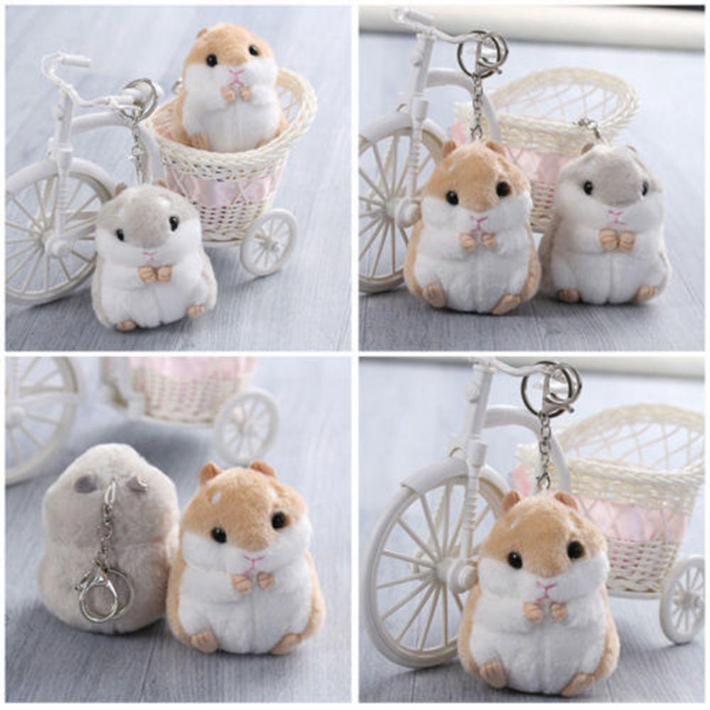 Móc Khóa Hình Chuột Hamster Nhồi Bông Mềm Mại Đáng Yêu LAYOR1